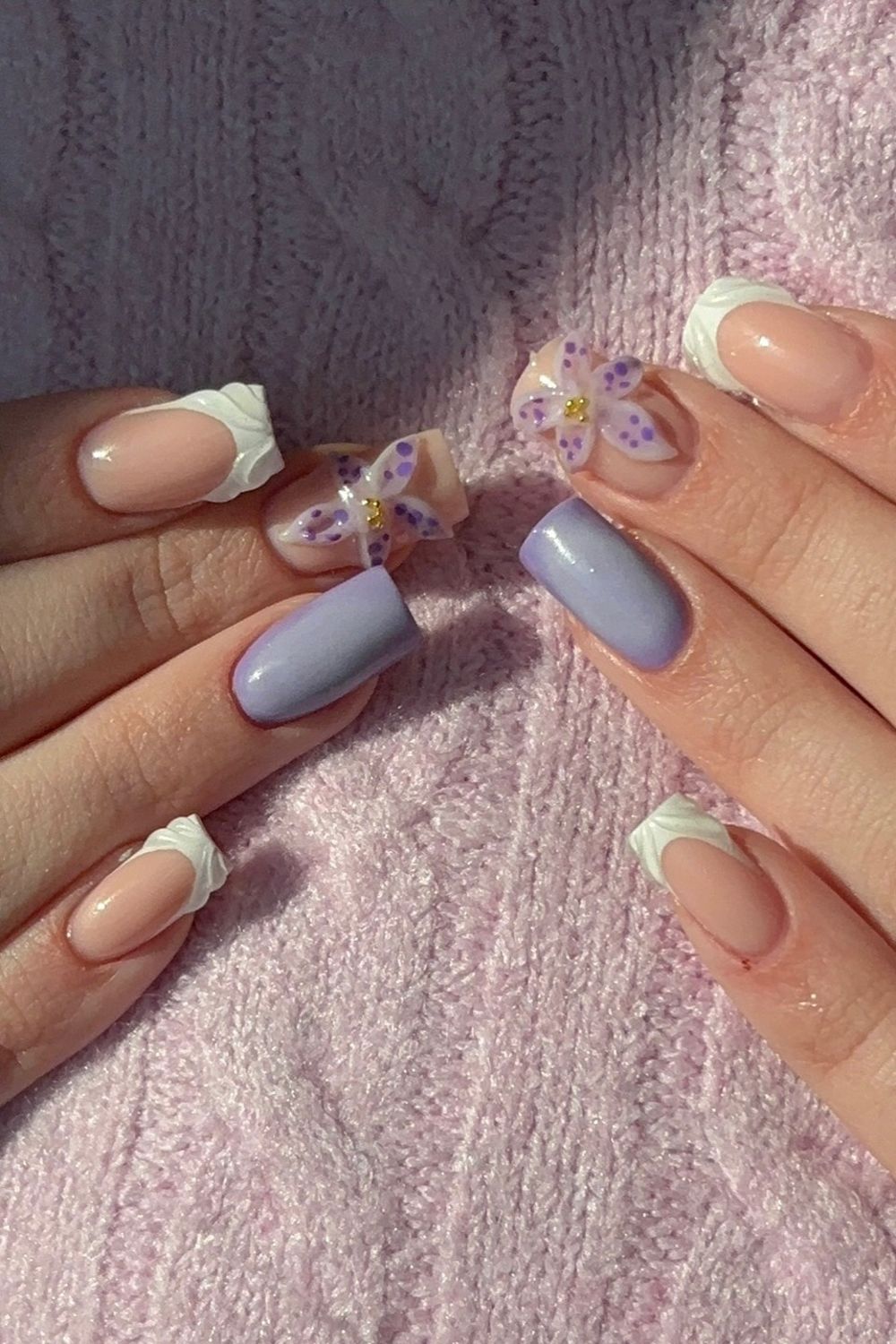 Want amazing summer nails for 2025? Check out these super cute pink and purple nails with cool 3D flowers. Get inspired by lots of summer nail ideas for every skin tone on our site!