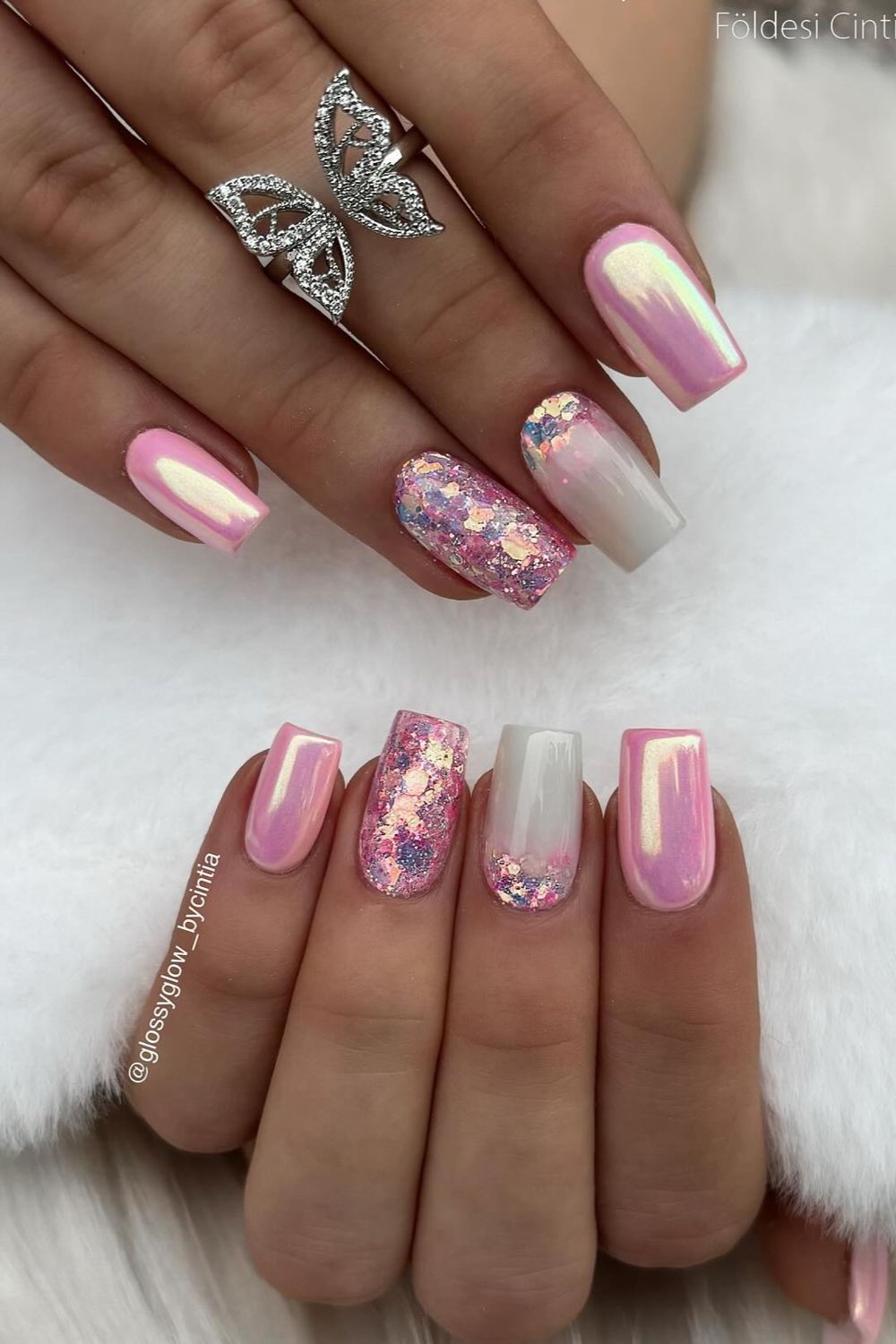 Want pink glitter ombre nails? Explore these designs for a glam 2025 look!